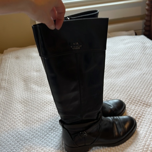 Coach boots - black size 7.5B - Picture 7 of 16